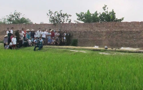 Hiện trường vụ án mạng. 