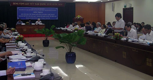 Chùm ảnh Hội thảo Bản sắc Dân tộc trong đời sống VHNT ảnh 9