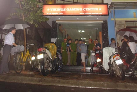 Quán nét số 8 ngõ 198 Nguyễn Tuân, nơi xảy ra vụ thảm án.