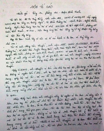 Hai lá đơn kêu cứu của Hằng cũng không kịp cứu nỗi tính mạng của mình