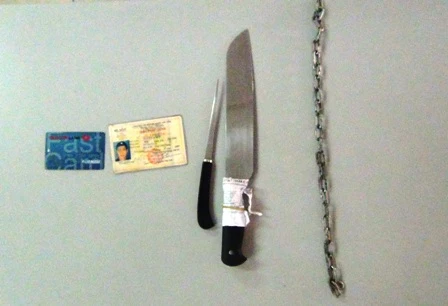 Hai con dao mà các đối tượng dùng để đâm ông T. cướp xe