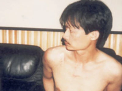 Trùm giang hồ Khánh trắng thời điểm bị bắt