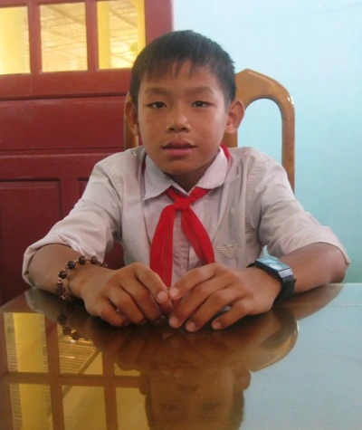 Em Lê Thành Đạt có dáng người nhỏ nhưng cứu được bạn học sinh lớp 9.