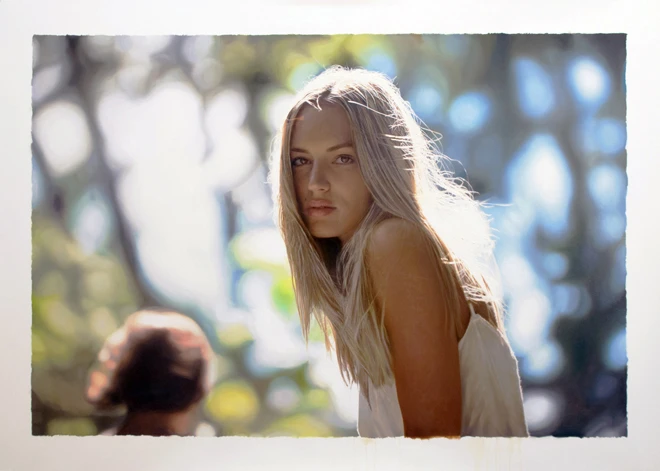 Tranh thiếu nữ đẹp và thật như ảnh chụp ảnh 6