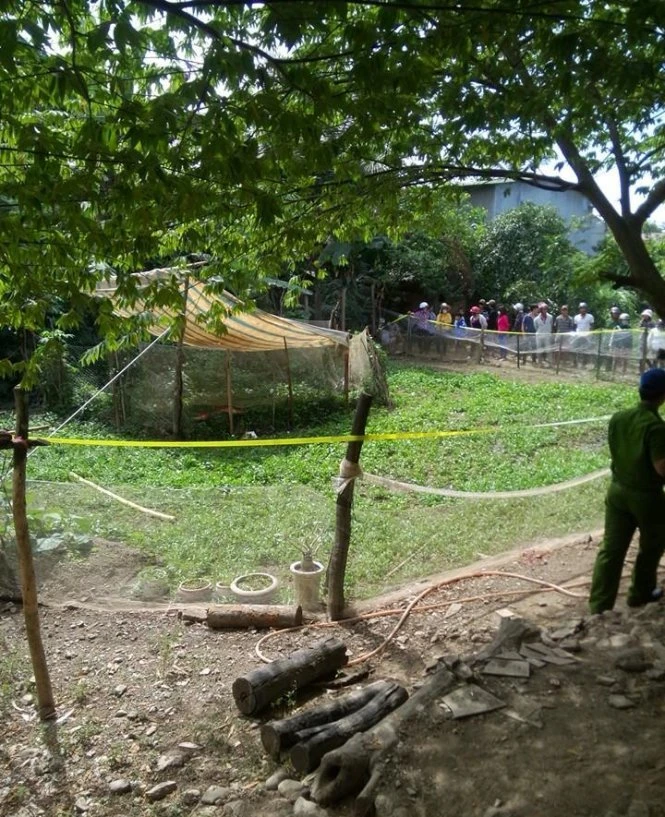 Hiện trường nơi phát hiện nam thanh niên tử vong - Ảnh: Gia Bảo