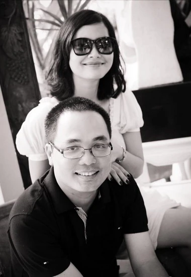 Đạo diễn Phan Đăng Di bên nhà sản xuất kiêm diễn viên nữ chính Đỗ Thị Hải Yến.