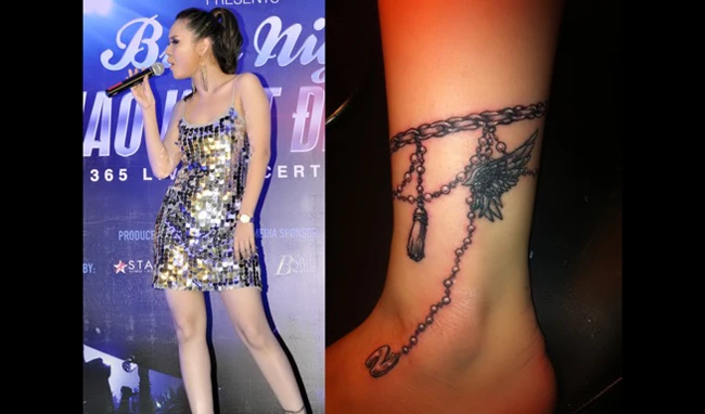 Nữ nghệ sĩ Việt với hình xăm độc, nhạy cảm ảnh 34