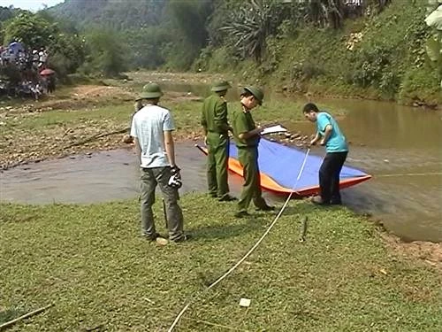 Hiện trường nơi phát hiện thi thể nạn nhân.