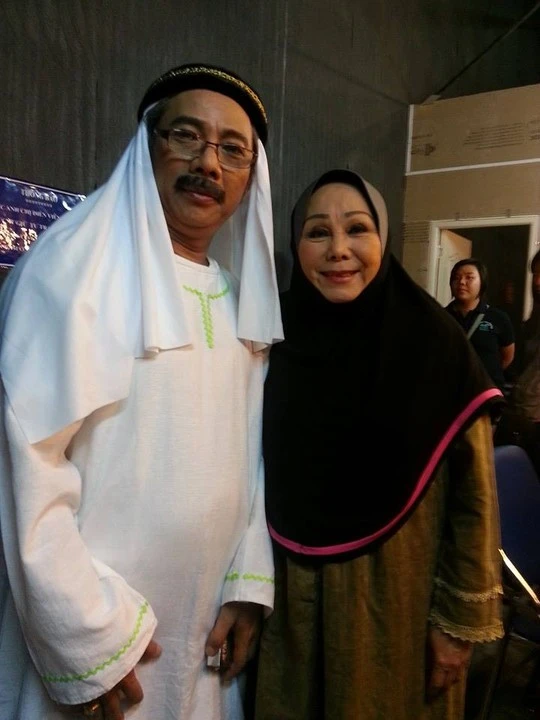 NS Kiều Mai Lý và Trung Dân hóa trang người Ai Cập