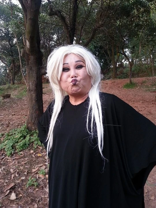 NS Kiều Mai Lý với một gương mặt hóa trang thần chết