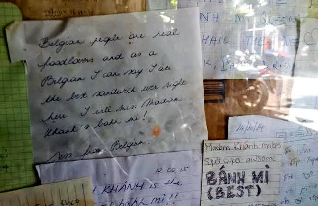 Khách Tây sau khi ăn bánh mì của cụ Lộc đã viết hàng trăm bức thư khen ngợi