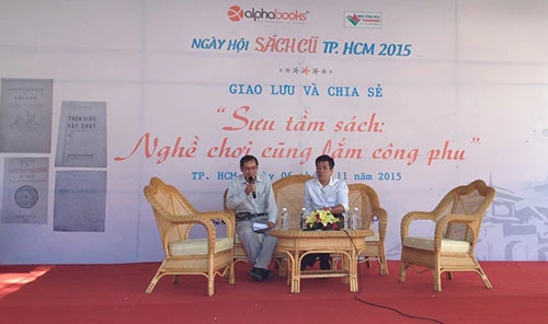 Hàng ngàn 'mọt sách' chen chân tại Ngày hội sách cũ TP.HCM 2015 ảnh 1
