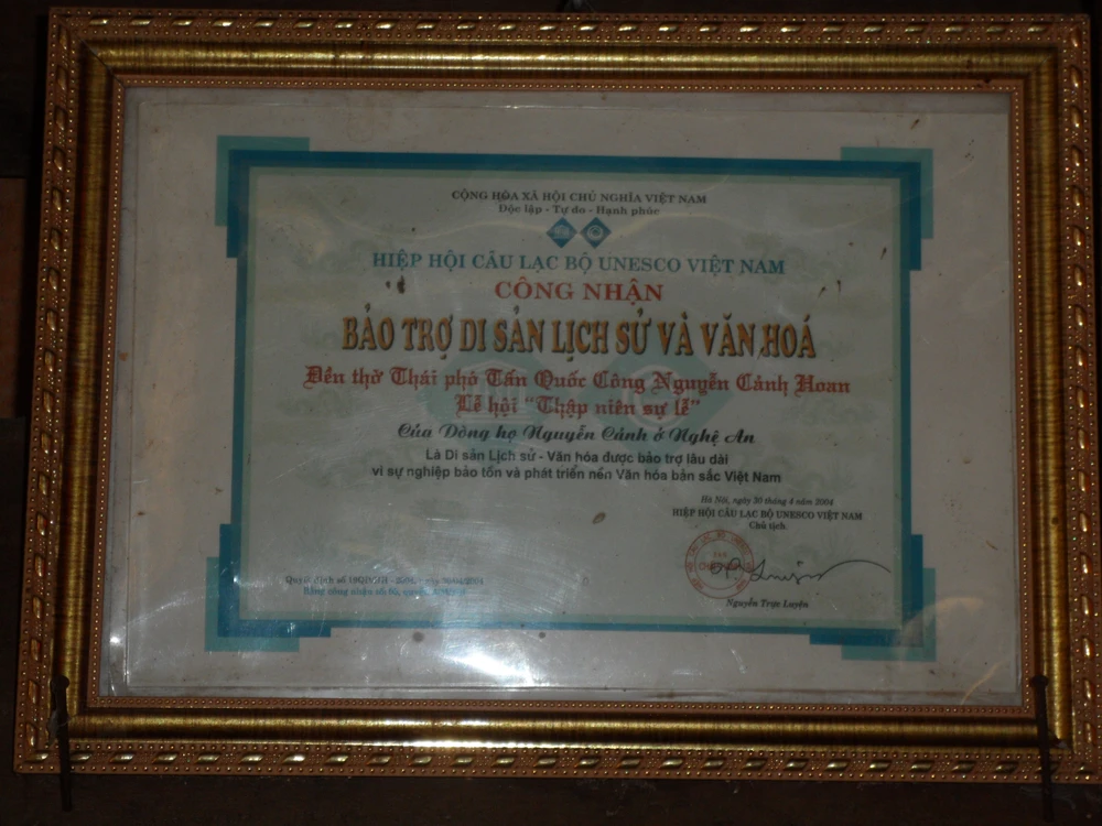 Phủ thờ hơn 400 năm của dòng họ Nguyễn Cảnh ảnh 6