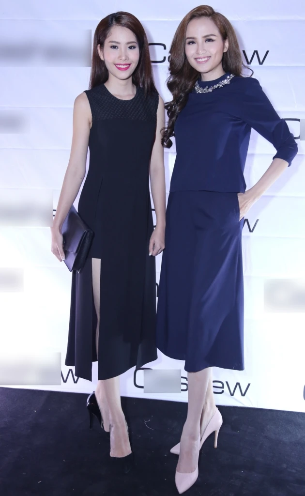 Hoa khôi Nam Em đọ dáng bên hoa hậu Diễm Hương