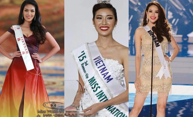 Lan Khuê lọt Top 11 Hoa hậu Thế giới, Thúy Vân giành giải Á hậu 3 Hoa hậu Quốc tế và Phạm Hương được giới chuyên môn đánh giá cao khi dự Hoa hậu Hoàn vũ.