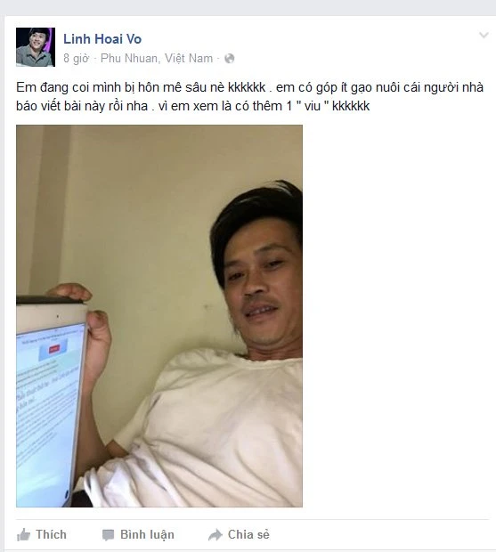 Hoài Linh, Hoài Linh hôn mê