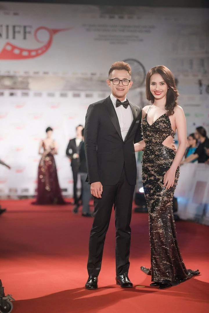 Ái Phương và MC Đức Bảo. Ảnh VTC