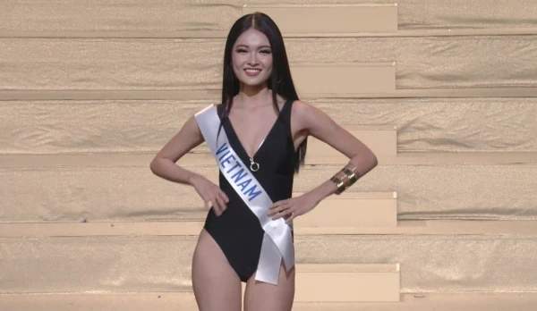 Ngắm Thùy Dung mặc bikini chung kết Hoa hậu Quốc tế ảnh 3