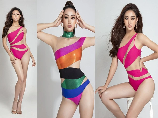 Lương Thùy Linh khoe chân dài 1,22 m tại Miss World