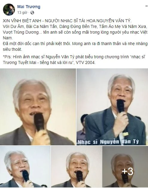 Cộng đồng mạng tiếc nuối sự ra đi của nhạc sĩ Nguyễn Văn Tý ảnh 2