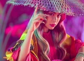 Hoàng Thùy Linh biến hóa với tranh Hàng Trống trong MV mới