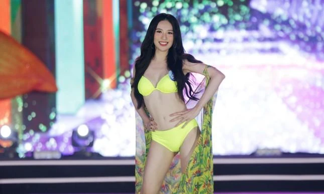 Người đẹp biển Nguyễn Khánh My xuất sắc vào thẳng top 20 của Miss World Vietnam 2022 (Hoa hậu Thế giới Việt Nam 2022). Ảnh: BTC/TPO