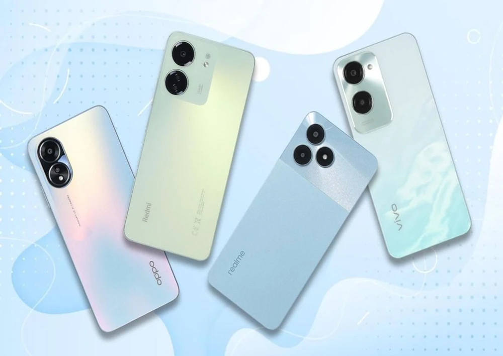 Cả 4 đại diện Oppo, Xiaomi, Realme và Vivo đều có những mẫu smartphone đình đám ở phân khúc trên dưới 3 triệu đồng.jpg