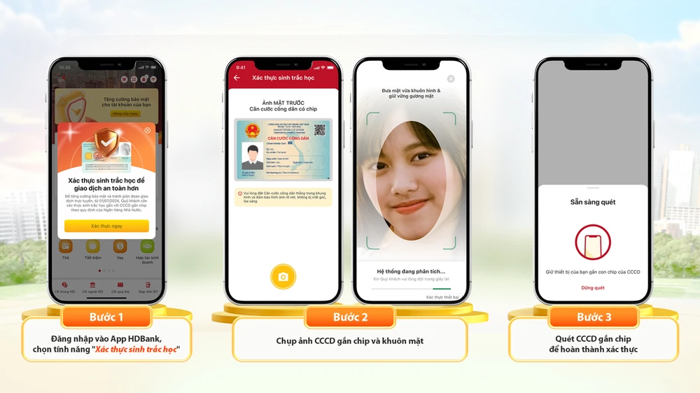 HDBank triển khai xác thực sinh trắc học để tăng cường an toàn giao dịch cho khách hàng.jpg