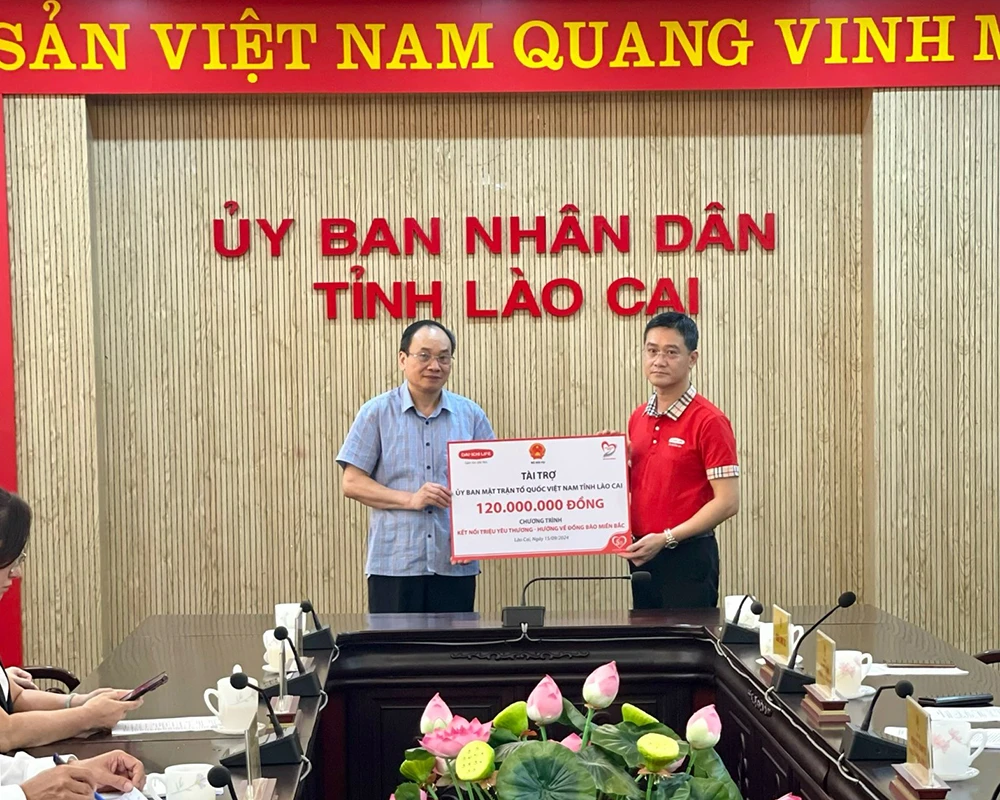 Dai-ichi Life Việt Nam triển khai chương trình ‘Kết nối triệu yêu thương - Hướng về đồng bào miền Bắc’.JPG