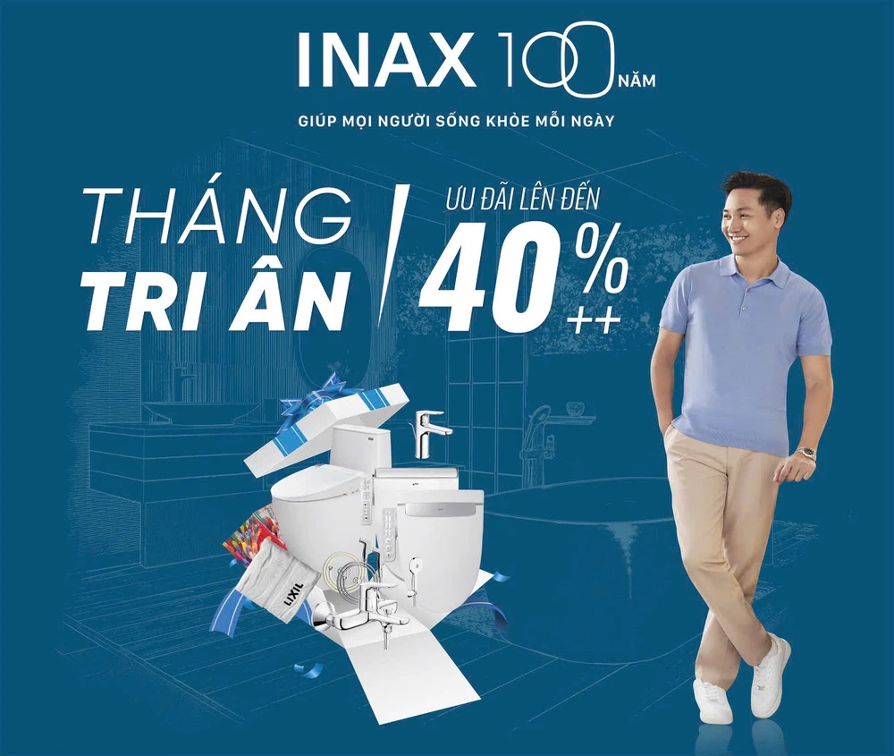 Kỷ niệm 100 năm thành lập, INAX tung chiến dịch khuyến mãi lớn tại hệ thống cửa hàng chính hãng.jpg