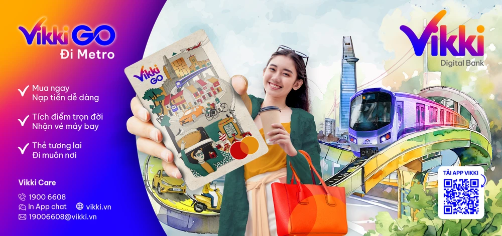 TP.HCM vận hành chính thức tuyến Metro số 1, người dân nhận thẻ đi metro VikkiGO miễn phí.jpg
