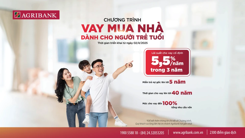 Agribank triển khai chương trình cho vay ưu đãi mua nhà dành cho khách hàng trẻ tuổi.jpg