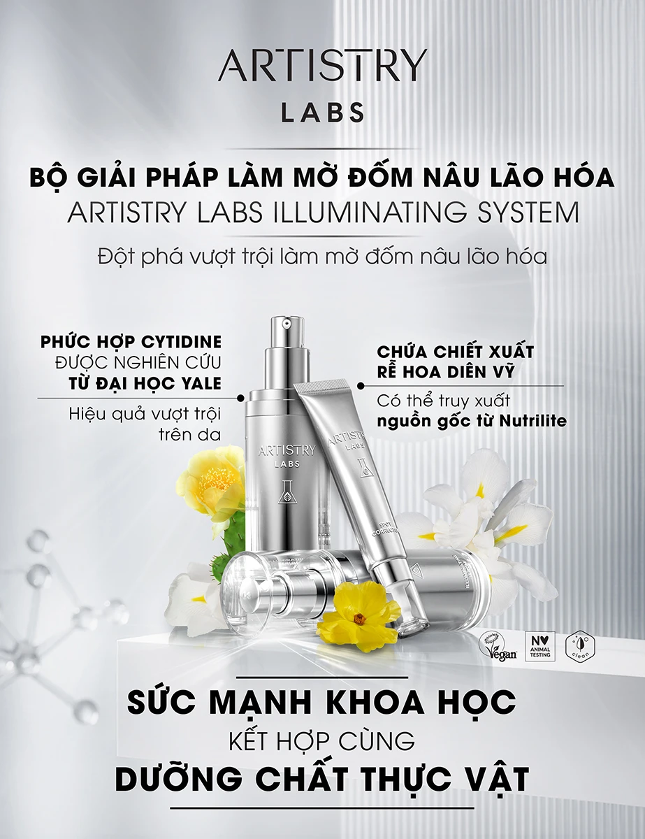 aAmway Việt Nam ra mắt bộ giải pháp làm mờ đốm nâu lão hóa Artistry Labs Illuminating System.jpg