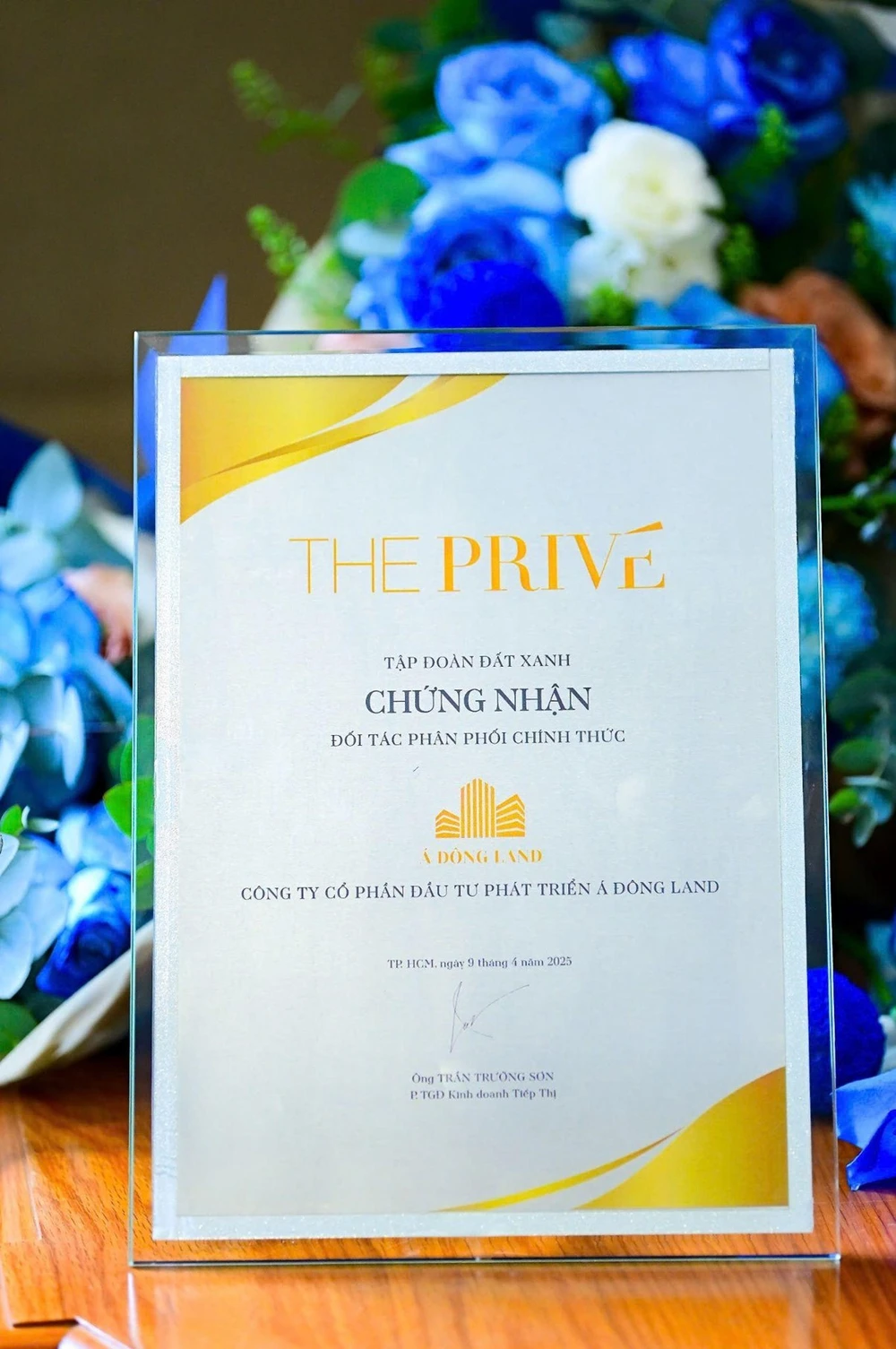 Á Đông Land trở thành đại lý F1 chính thức dự án The Privé của Tập đoàn Đất Xanh.jpg