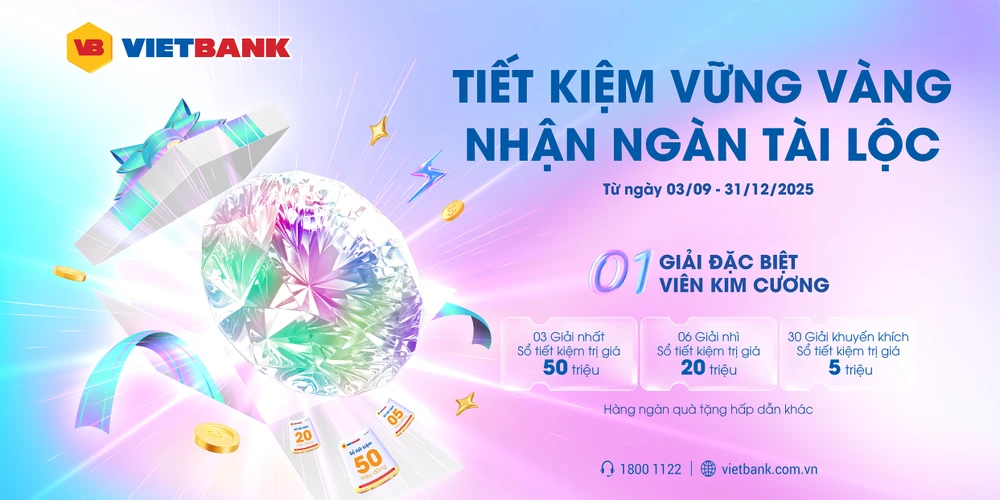 ‘Săn’ kim cương 5 tỷ đồng khi gửi tiết kiệm tại Vietbank.jpg