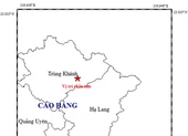 Chỉ trong 3 giờ, Cao Bằng xảy ra hai trận động đất