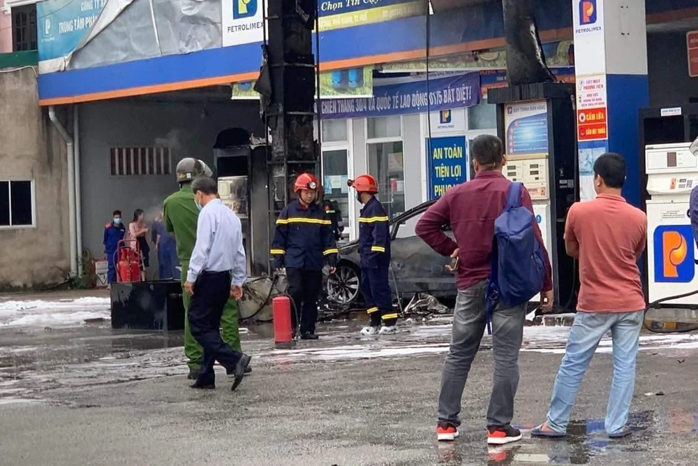 Hiện trường vụ việc. Ảnh: B.Trân Hiện trường vụ việc. Ảnh: B.Trân