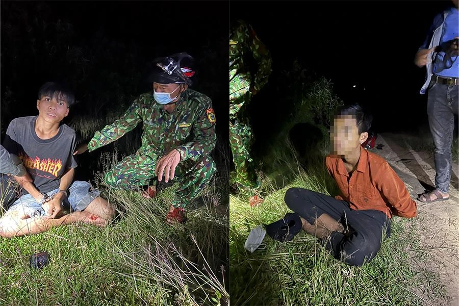 Hồ Văn Sương và Hồ Văn Nh. lúc bị bắt.