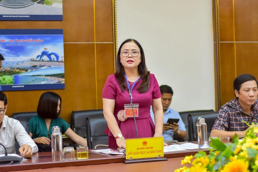 Bà Lê Thị Hương - Giám đốc sở GD&amp;ĐT tỉnh Quảng Trị.