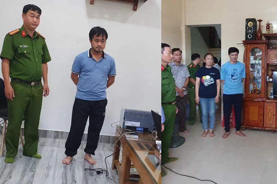 Lê Quang Việt và Đỗ Đình Phi bị khởi tố về tội tham ô tài sản. Ảnh: CAQT