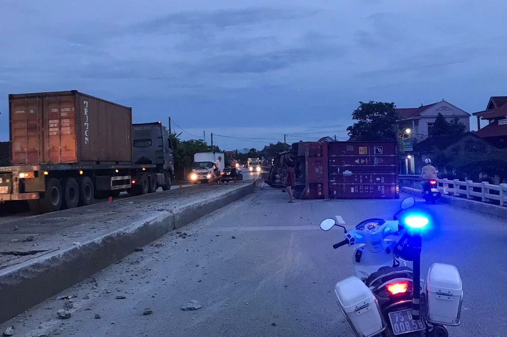 Hiện trường vụ tai nạn. Ảnh: ND