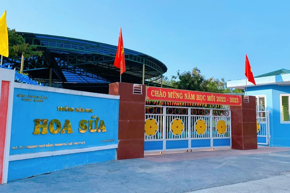 Trường mầm non Hoa Sữa. Ảnh: L.K