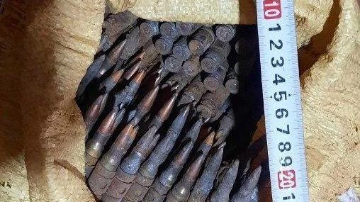 Số đạn được lực lượng chức năng phát hiện.