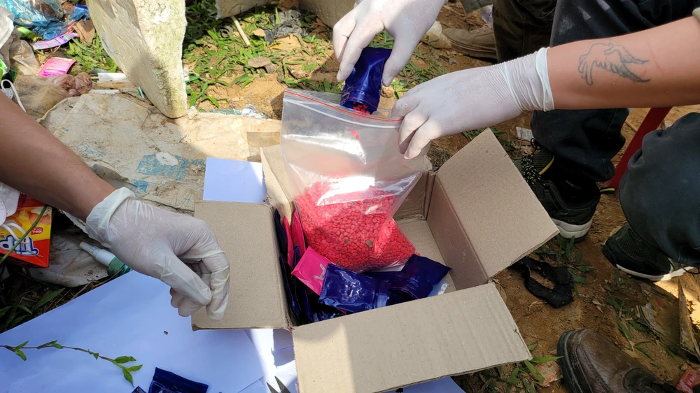 Số ma túy bị thu giữ.