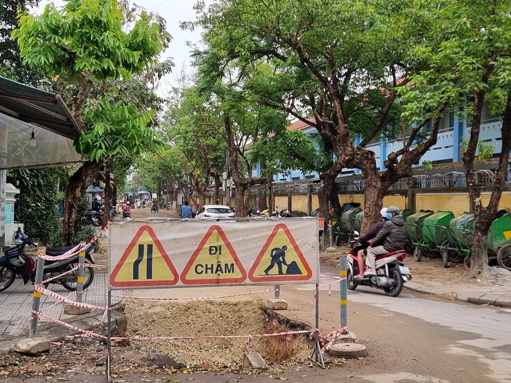 Nhiều gói thầu của dự án Chương trình phát triển các đô thị loại II chậm tiến độ. Ảnh: ND