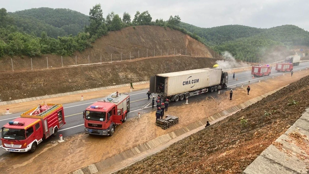 Hiện trường vụ cháy.