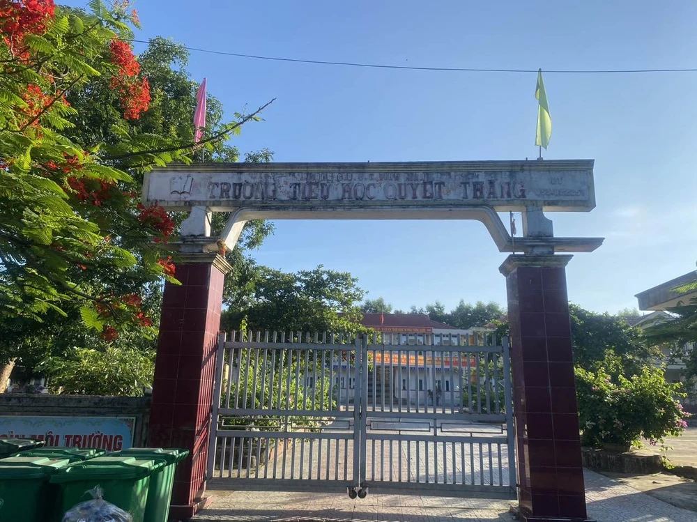 Trường tiểu học Quyết Thắng.