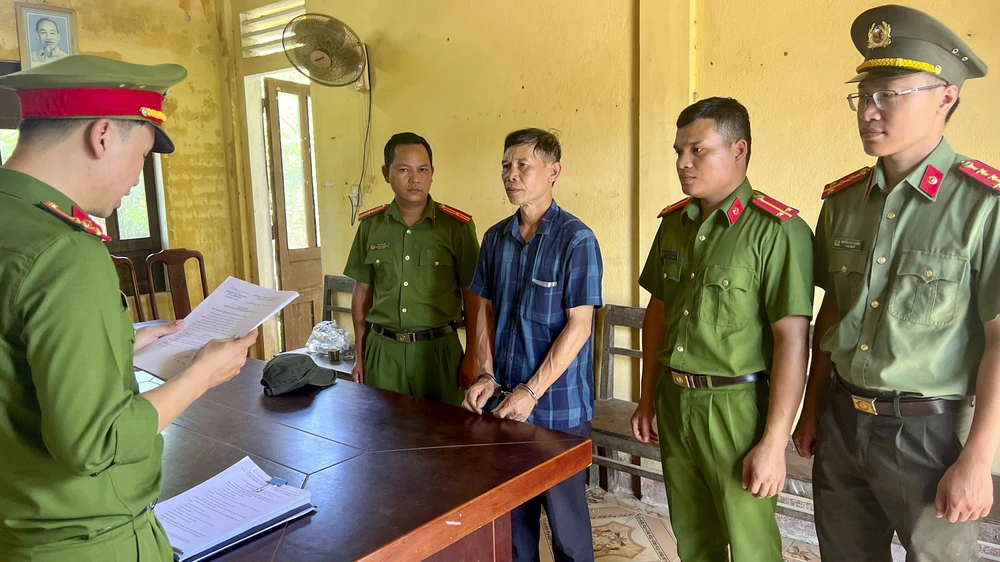 Hoàng Thái Ninh bị cơ quan khởi tố về hành vi vi phạm quy định về khai thác tài nguyên. Ảnh: CACC