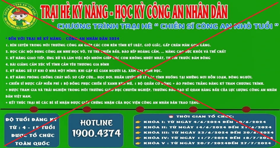 tổ chức trại hè kỹ năng - học kỳ CAND
