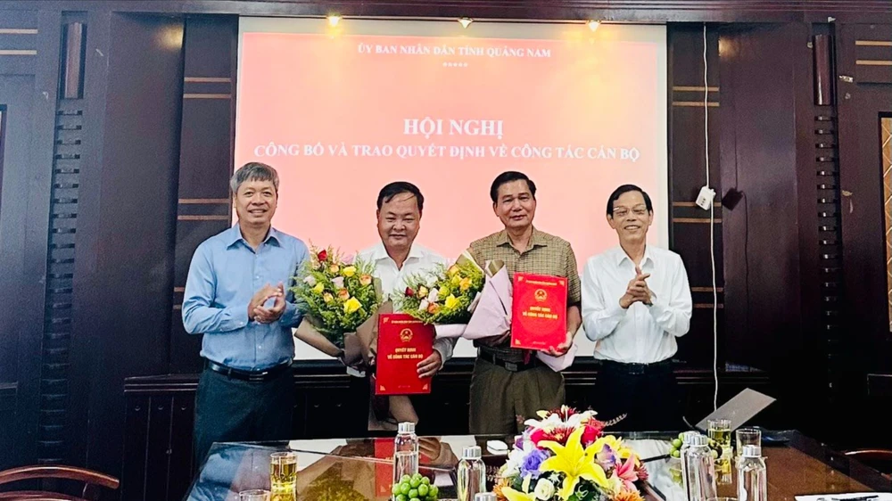 tỉnh quảng nam bổ nhiệm 2 cán bộ